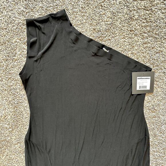 NWT NORMA KAMALI One Shoulder Mermaid Gown Size XL Designer Classic Traditional - Picture 2 of 11